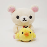 2004 Korilakkuma with Moving Kiiroitori Plush - Rilakkuma