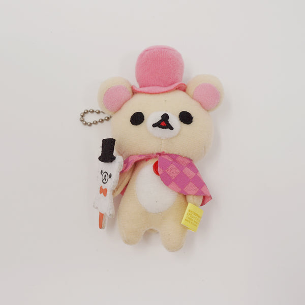 2012 Korilakkuma with Top Hat Prize Plush Keychain - Fashionable Halloween