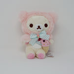 2019 Korilakkuma Pink Strawberry Ice Cream Plush - Happy Ice Cream Rilakkuma - San-X