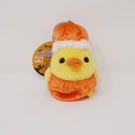 2013 Kiiroitori with Pumpkin Hat Plush Keychain - Halloween Rilakkuma