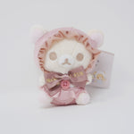 2022 Korilakkuma Baby Satin Plush Bear Keychain - Maison de Fleur Rilakkuma - San-X