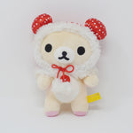 (No Tags) 2012 Red Santa Cape Korilakkuma Prize Plush - Christmas Rilakkuma - San-X