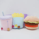 2022 Hamburger, Fries & Drink Set Plush Korilakkuma, Rilakkuma Chairoikoguma - Fast Food Series - San-X