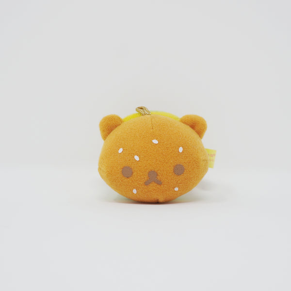 (No Tags) 2012 Rilakkuma Mini Burger Plush Prize Keychain - Happy Picnic - San-X