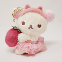 2021 Korilakkuma Plush Keychain - Rilakkuma Korilakkuma Strawberry Cat Theme - San-X