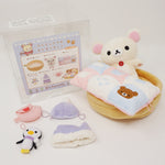 2016 Korilakkuma Sleepover Plush Set - Rilakkuma Chairoikoguma Glove Gift