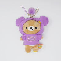 2013 Rilakkuma Purple Hoodie with Pom Pom Plush Keychain - Colorful Rilakkuma Series - San-X