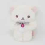 (No Tags) 2020 Korilakkuma Strawberry Latte Color Fuzzy Plush - Rilakkuma x Brown Latte Color - San-X