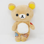 (No Tags) 2007 Embroidered Rilakkuma Plush - Korilakkuma Mischevious Everyday - San-X