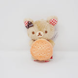 2022 Rilakkuma Plush Keychain - Morinaga Marie Cookie Collaboration - San-X