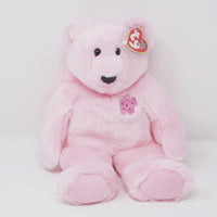 2000 Large Sakura the Bear Pink Plush Beanie Buddy - TY Beanie