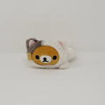 2015 Rilakkuma in White and Grey Cat Costume (Prize Toy) Plush Keychain - Cat Theme