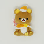 2018 Orange Winter Outfit Sitting Rilakkuma Prize Toy Plush Keychain - Christmas