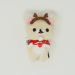 2014 Korilakkuma with Antlers & Red Cape Prize Toy Plush Keychain - Christmas