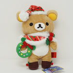 2014 Rilakkuma with Plaid Cape & Wreath Store Limited Plush - Christmas Rilakkuma Store Limited