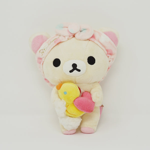 2012 Korilakkuma with Rubber Duck Plush - Heart Bath Time Rilakkuma