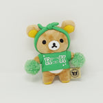 2015 Rilakkuma Green Outfit Cheerleader Plush Keychain - Colorful Rilakkuma Theme