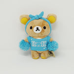 2015 Rilakkuma Blue Outfit Cheerleader Plush Keychain - Colorful Rilakkuma Theme