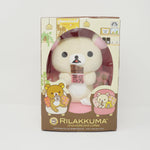 2018 Korilakkuma eating Chocolate in Pink Chair Box Set - Rilakkuma Chocolate and Coffee Theme