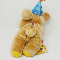 2006 Lying Rilakkuma with Party Hat Medium Plush - 3rd Anniversary Rilakkuma