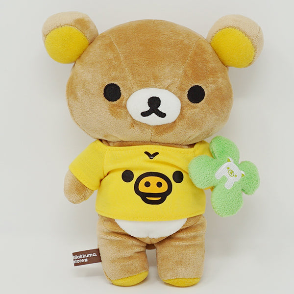 2012 Rilakkuma with Kiiroitori Tee and Clover Plush - Rilakkuma Face Theme Store Limited