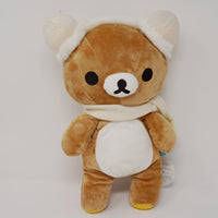 2006 Beige Scarf Rilakkuma Plush White Wonder Theme - Winter Rilakkuma - Christmas