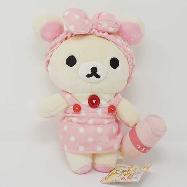 2008 Korilakkuma Pink Bath Outfit Plush - Rilakkuma Onsen Caravan Limited - San-X