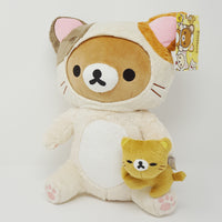 Calico Cat Rilakkuma Playing with Kitty 10 inch Plush - Neko Rilakkuma