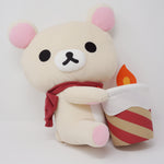 2018 Korilakkuma Holding "Candle" Bucket Prize Toy Plush XL