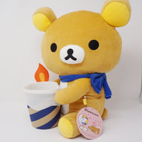 2018 Rilakkuma Holding "Candle" Bucket Prize Toy Plush XL