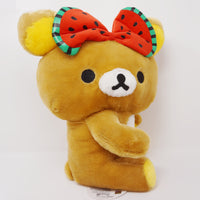 2018 Watermelon Ribbon Sitting Fuzzy Rilakkuma Prize Plush