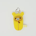 2012 Rilakkuma in Yellow Sleeping Bag Prize Toy Plush Keychain