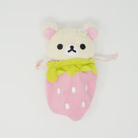 2014 Korilakkuma in Pink Strawberry Drawstring Prize Plush