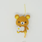 2008 Rilakkuma with White Flower Plush Prize Keychain