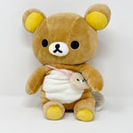 2005 Medium Rilakkuma with Korilakkuma Bag Plush - Seven Eleven 7-11 Limited - San-X