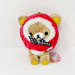 2014 Rilakkuma in Red Strawberry Plush - Rilakkuma Store Limited Paris Strawberry Theme - San-X